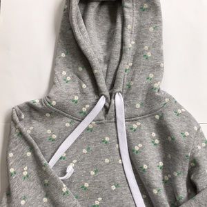 Small grey daisy hoodie
